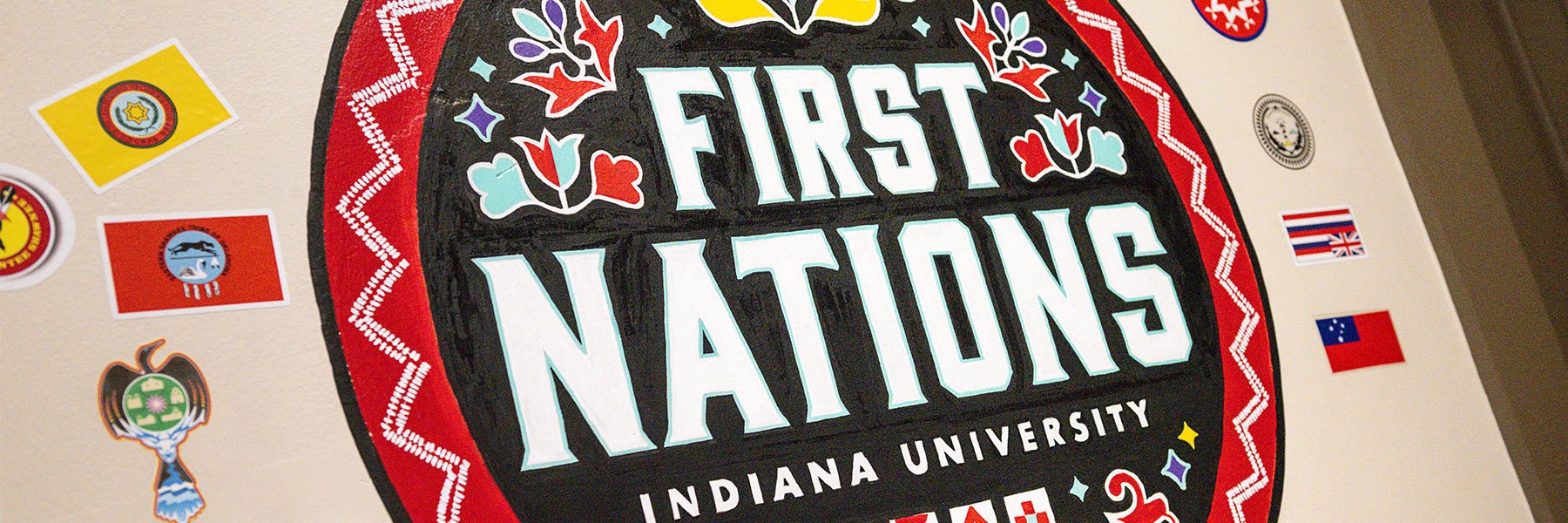 Handmade First Nations at Indiana University banner.